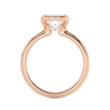 Cushion Bezel Lab Grown Diamond Engagement Ring