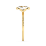 Radiant Half Bezel Lab Grown Diamond Engagement Ring