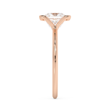 Princess Half Bezel Lab Grown Diamond Engagement Ring