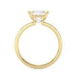 Princess Half Bezel Lab Grown Diamond Engagement Ring
