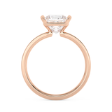 Princess Half Bezel Lab Grown Diamond Engagement Ring