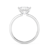 Princess Half Bezel Lab Grown Diamond Engagement Ring