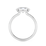 Radiant Half Bezel Lab Grown Diamond Engagement Ring