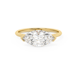 East West Marquise Solitaire Lab Grown Diamond Engagement Ring