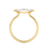 East West Marquise Solitaire Lab Grown Diamond Engagement Ring