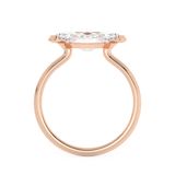 East West Marquise Solitaire Lab Grown Diamond Engagement Ring