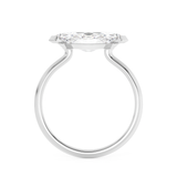East West Marquise Solitaire Lab Grown Diamond Engagement Ring