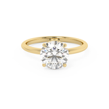 Round Solitaire Lab Grown Diamond Engagement Ring