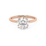 Round Solitaire Lab Grown Diamond Engagement Ring