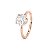 Round Solitaire Lab Grown Diamond Engagement Ring