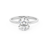 Round Solitaire Lab Grown Diamond Engagement Ring