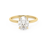 Oval Solitaire Lab Grown Diamond Engagement Ring