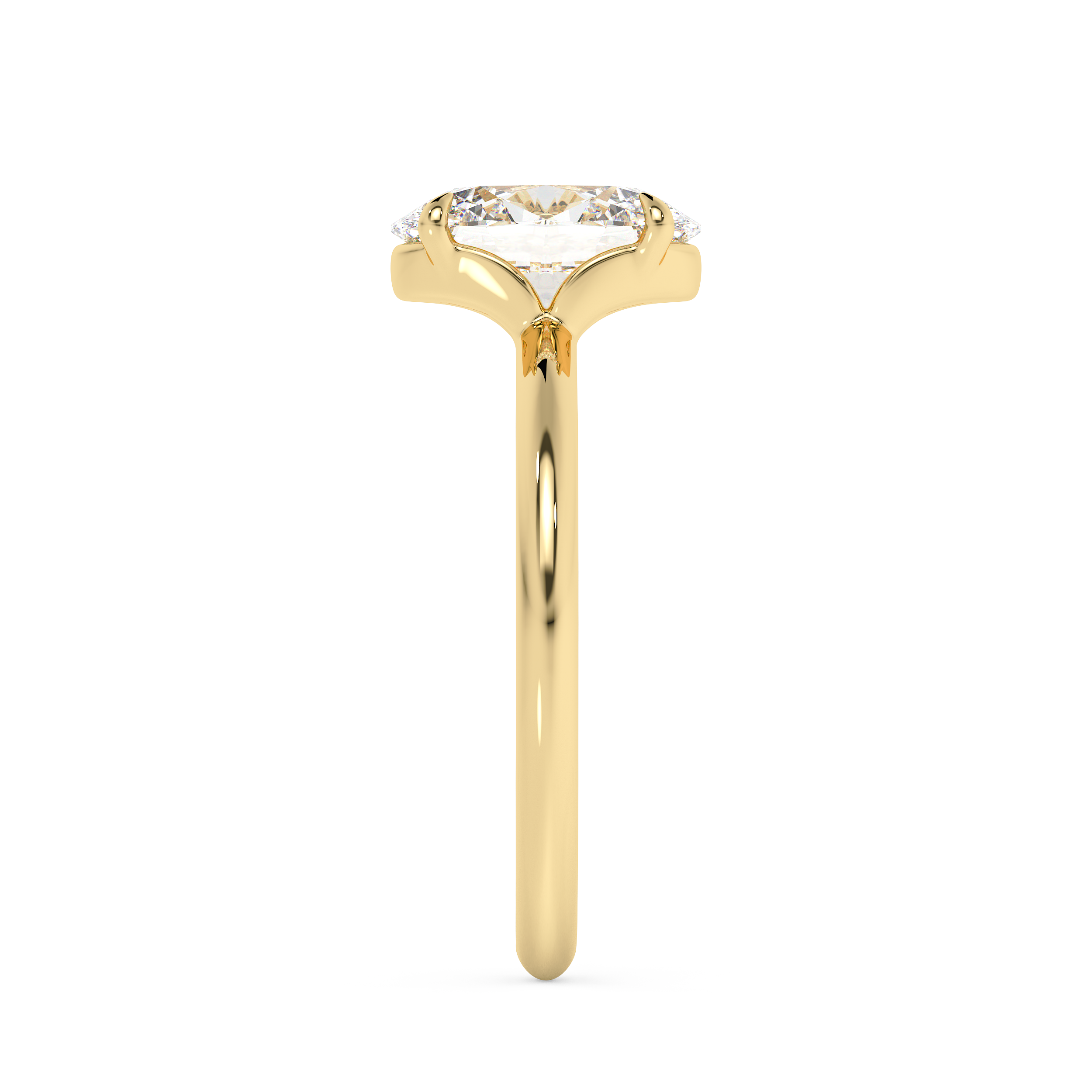 Oval Solitaire Lab Grown Diamond Engagement Ring