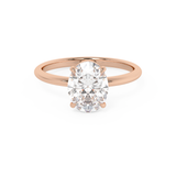 Oval Solitaire Lab Grown Diamond Engagement Ring