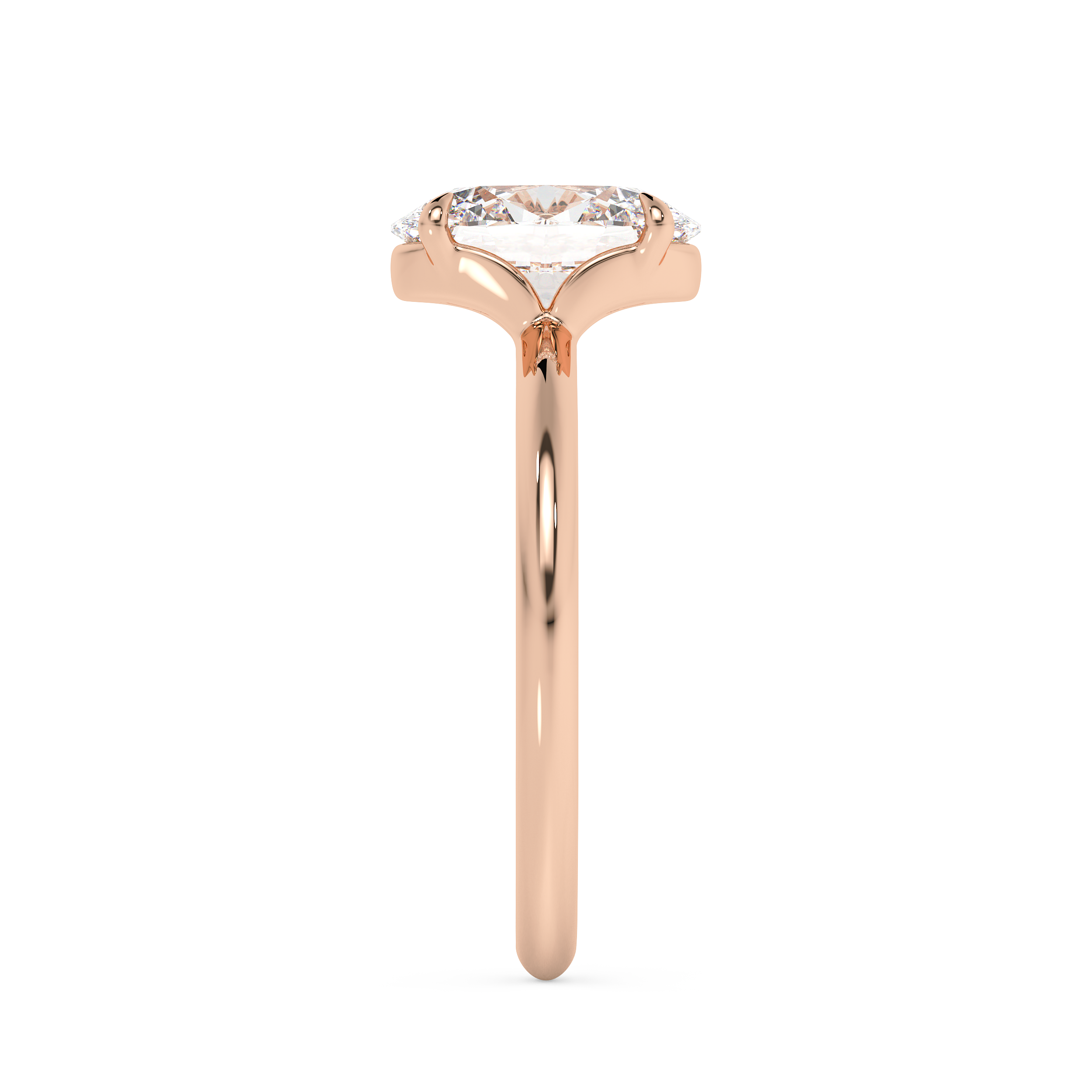 Oval Solitaire Lab Grown Diamond Engagement Ring