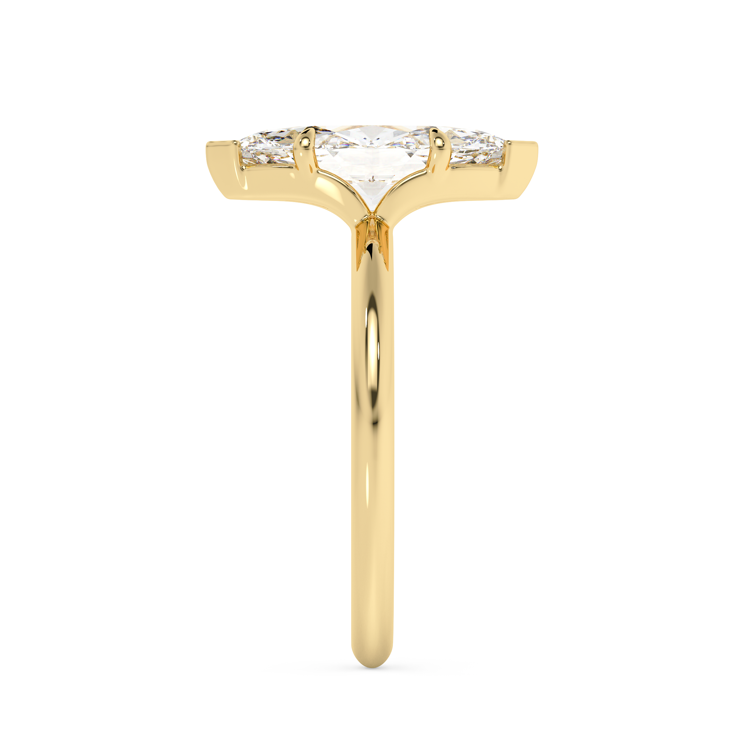 Marquise Solitaire Lab Grown Diamond Engagement Ring