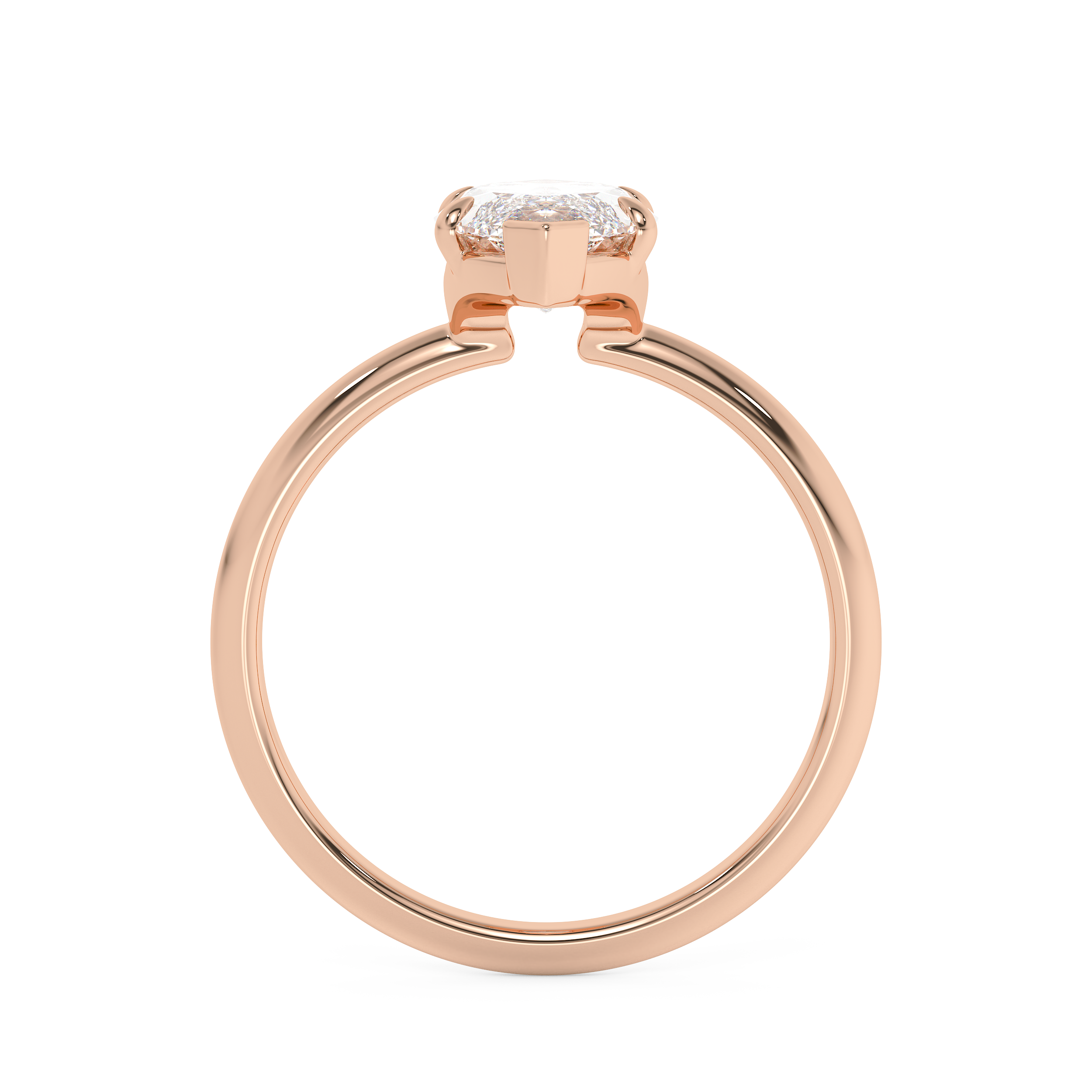 Marquise Solitaire Lab Grown Diamond Engagement Ring