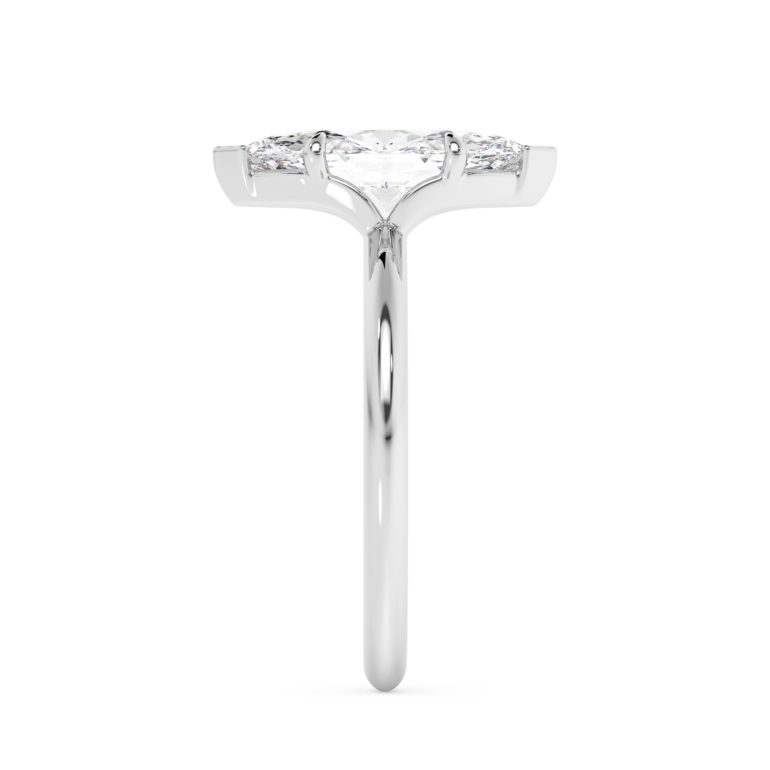 Marquise Solitaire Lab Grown Diamond Engagement Ring