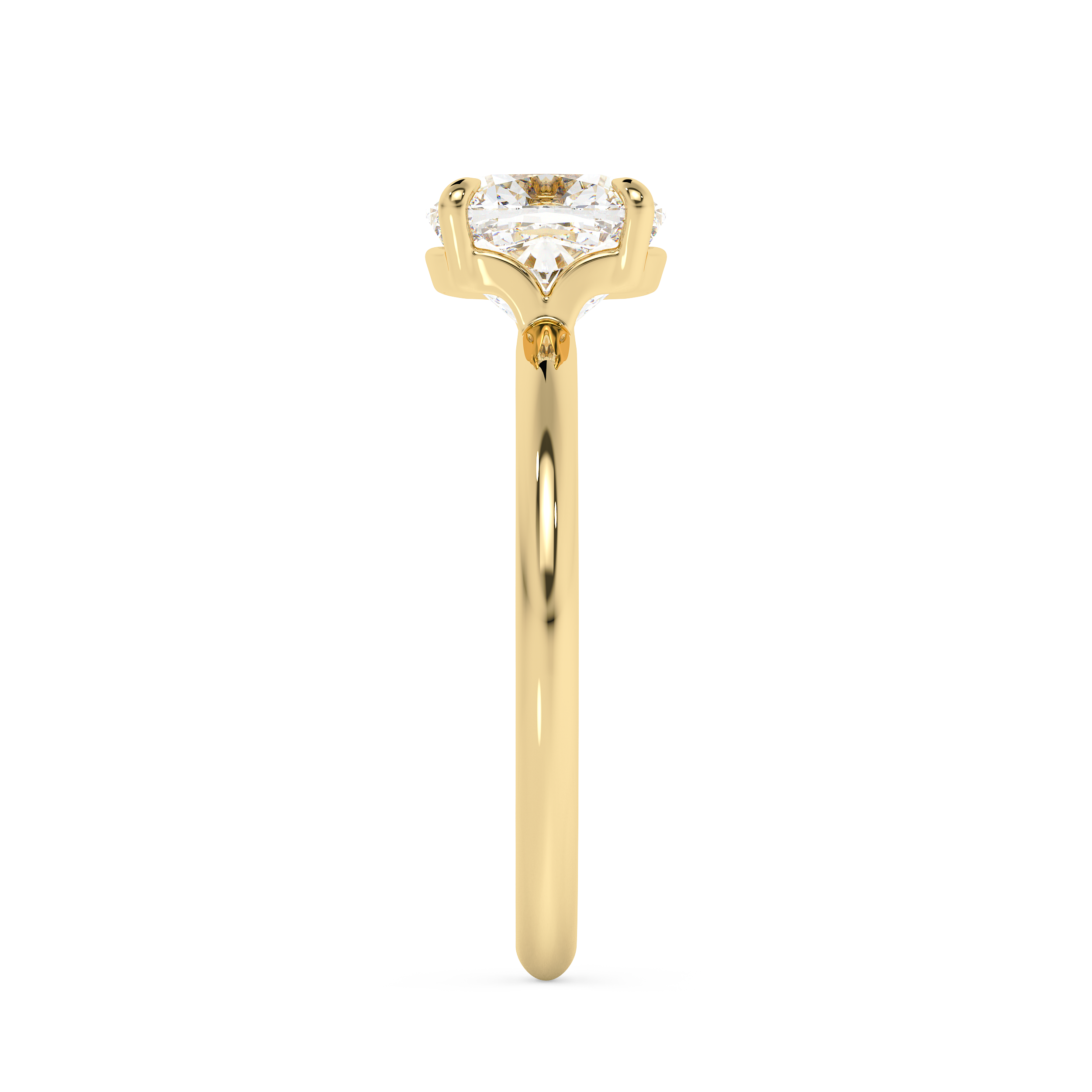 Cushion Solitaire Lab Grown Diamond Engagement Ring