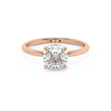 Cushion Solitaire Lab Grown Diamond Engagement Ring