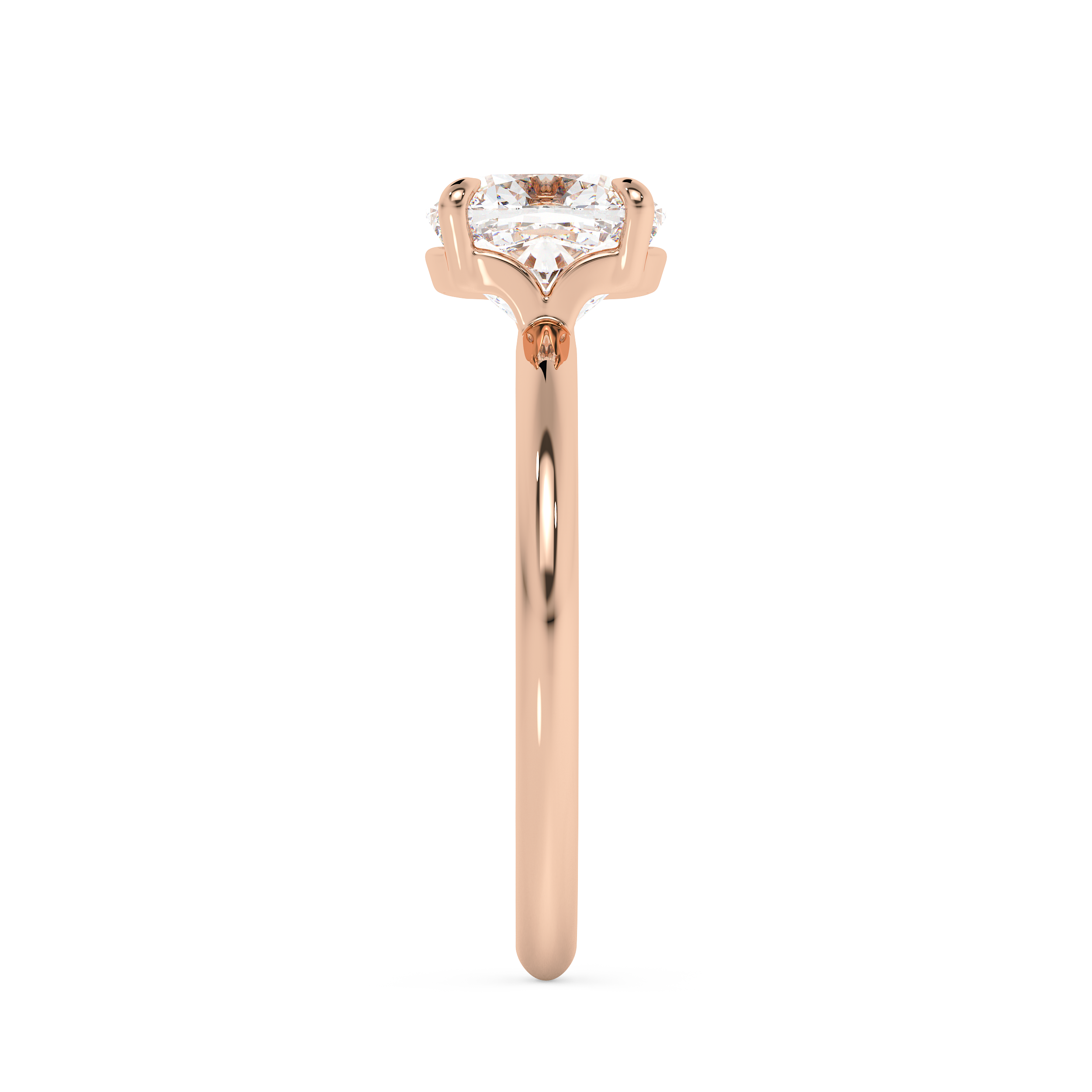 Cushion Solitaire Lab Grown Diamond Engagement Ring