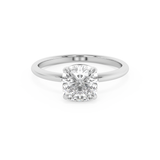 Cushion Solitaire Lab Grown Diamond Engagement Ring