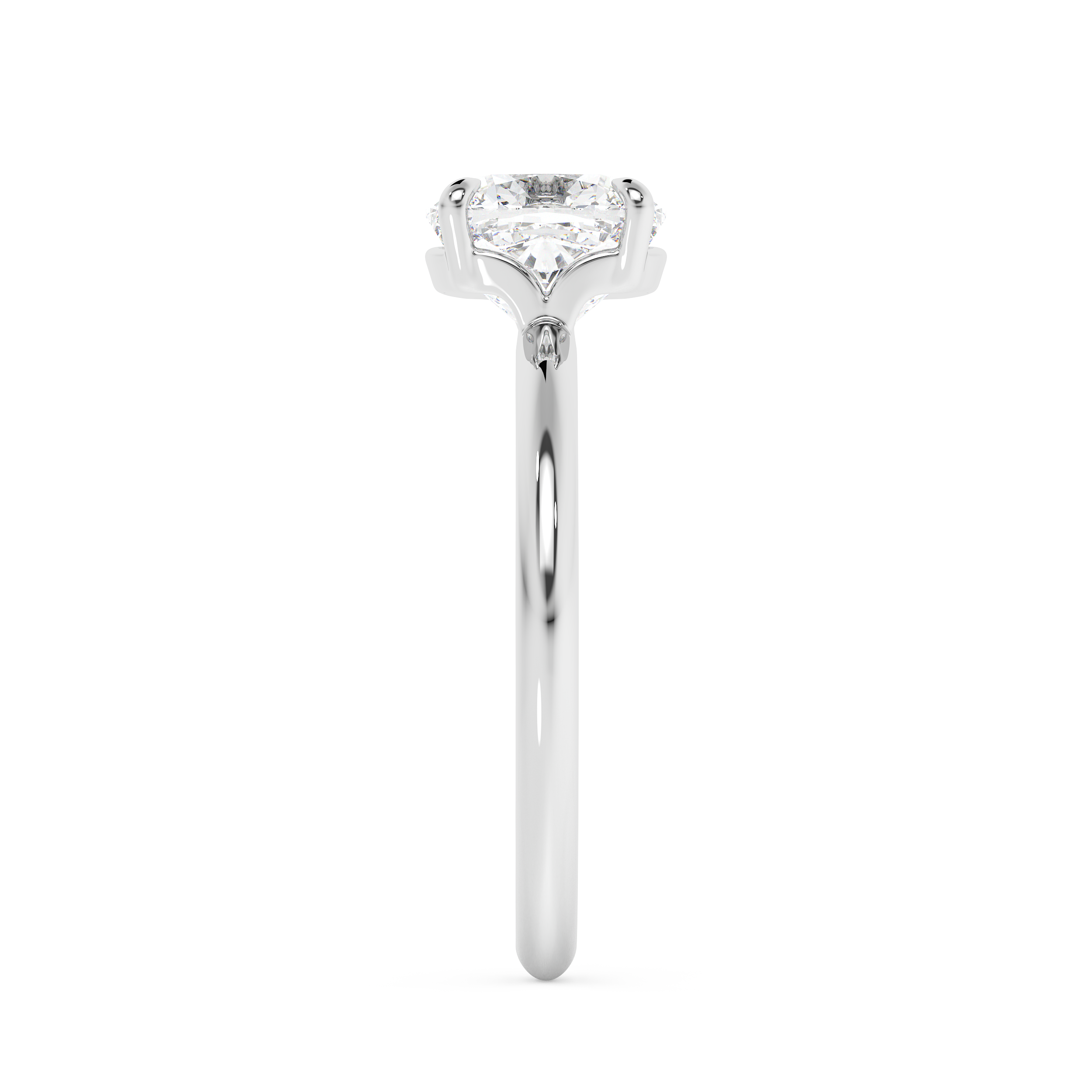 Cushion Solitaire Lab Grown Diamond Engagement Ring