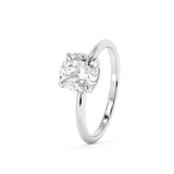 Cushion Solitaire Lab Grown Diamond Engagement Ring