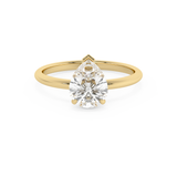 Pear Solitaire Lab Grown Diamond Engagement Ring