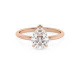Pear Solitaire Lab Grown Diamond Engagement Ring