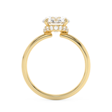 Round Hidden Halo Lab Grown Diamond Engagement Ring