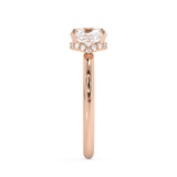 Cushion Hidden Halo Lab Grown Diamond Engagement Ring
