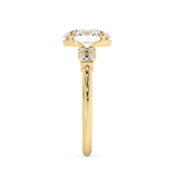 Oval Three Stone Lab Grown Diamond Engagement Ring