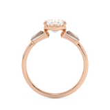 Oval Three Stone Lab Grown Diamond Engagement Ring