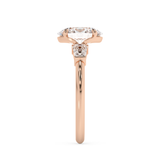 Oval Three Stone Lab Grown Diamond Engagement Ring