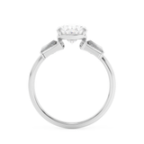 Oval Three Stone Lab Grown Diamond Engagement Ring