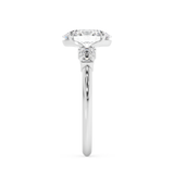 Oval Three Stone Lab Grown Diamond Engagement Ring