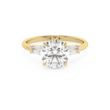 Round Three Stone Lab Grown Diamond Engagement Ring