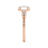 Round Three Stone Lab Grown Diamond Engagement Ring