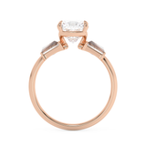 Cushion Three Stone Lab Grown Diamond Engagement Ring