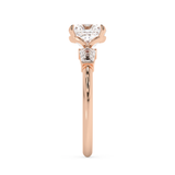 Cushion Three Stone Lab Grown Diamond Engagement Ring