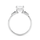 Cushion Three Stone Lab Grown Diamond Engagement Ring