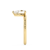 Pear Solitaire Lab Grown Diamond Engagement Ring