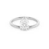 Pear Solitaire Lab Grown Diamond Engagement Ring
