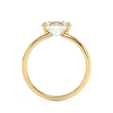 East West Oval Solitaire Lab Grown Diamond Engagement Ring