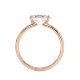 East West Oval Solitaire Lab Grown Diamond Engagement Ring