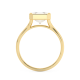 Asscher Bezel Lab Grown Diamond Engagement Ring