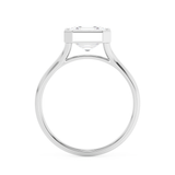 Asscher Bezel Lab Grown Diamond Engagement Ring
