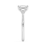 Asscher Three Stone Lab Grown Diamond Engagement Ring