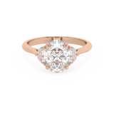 Oval Three Stone Lab Grown Diamond Engagement Ring